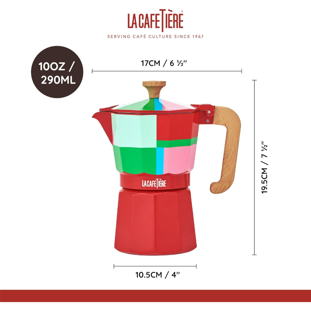La Cafetiere Venice Aluminium Espresso Maker 6 Cup Utopian Lines