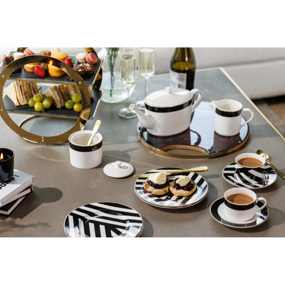 Mikasa Luxe Deco China Sugar Pot and Creamer Set