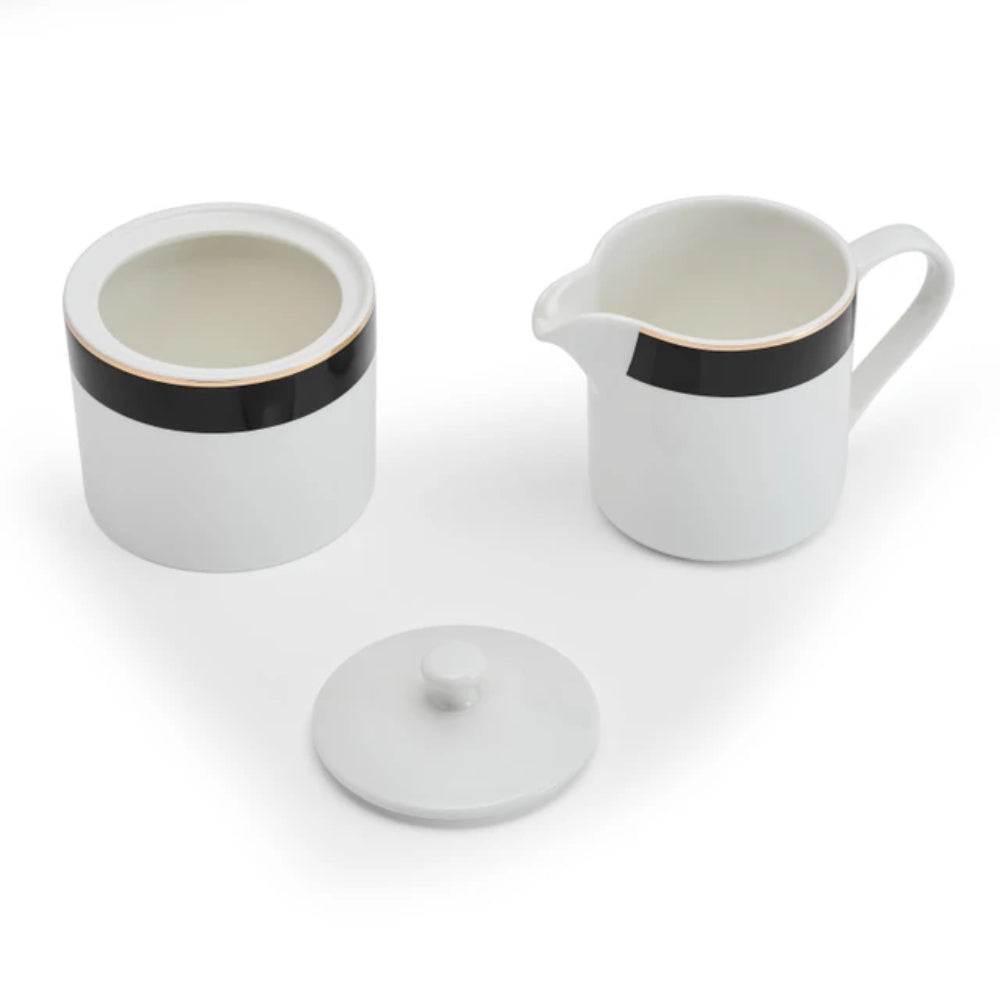 Mikasa Luxe Deco China Sugar Pot and Creamer Set