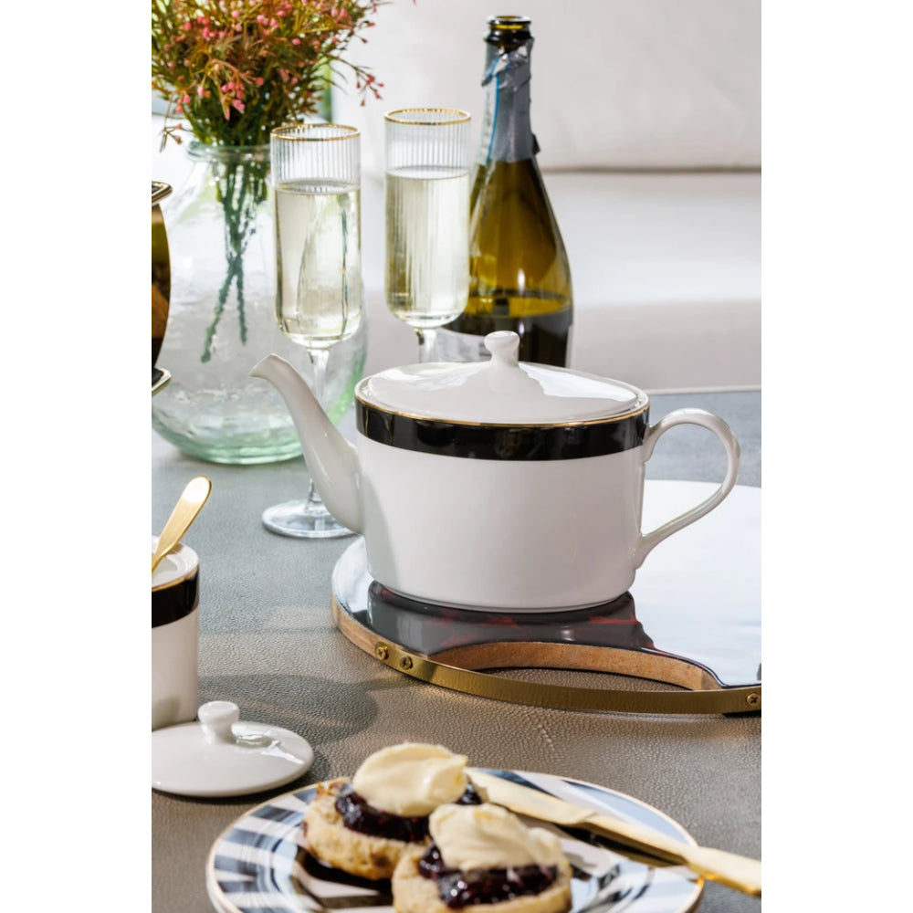 Mikasa Luxe Deco Fine China Infuser Teapot