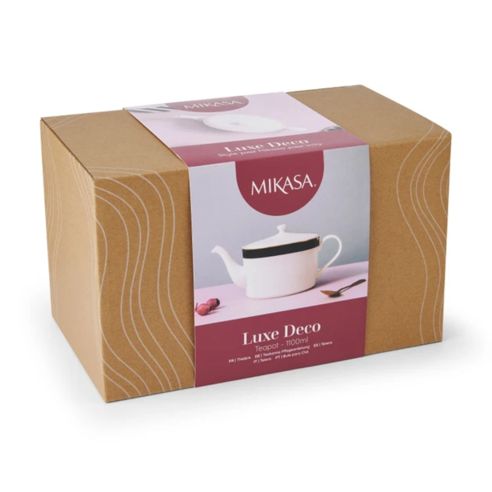 Mikasa Luxe Deco Fine China Infuser Teapot