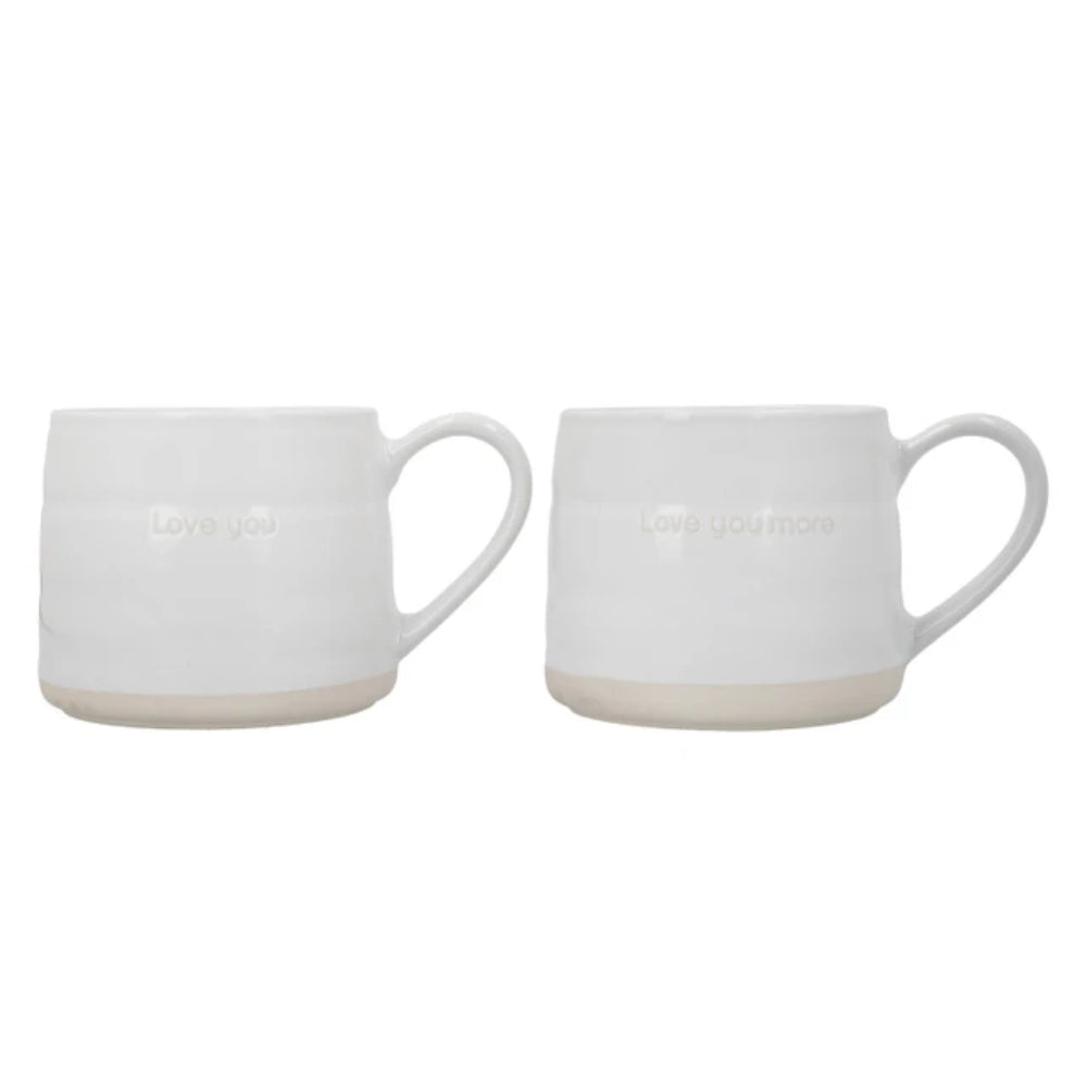 Mikasa Stoneware 2pc 380ml Cosy Mug I Love You