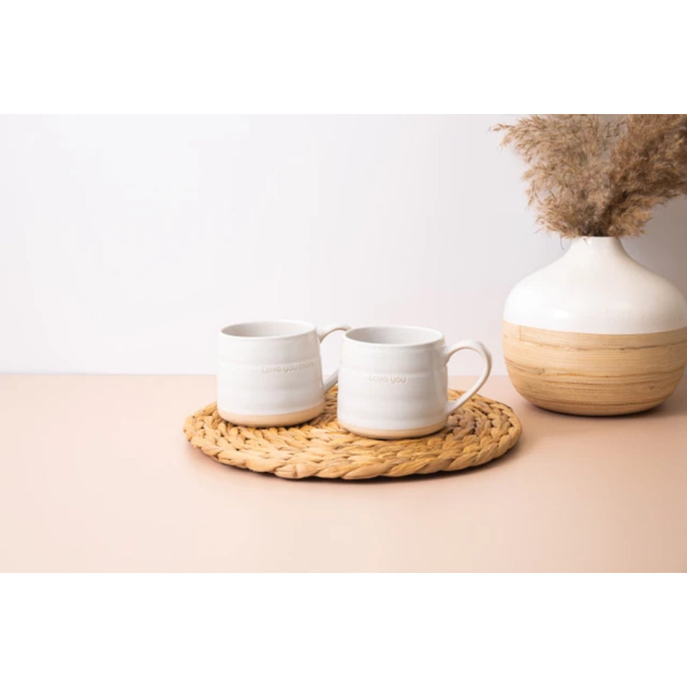 Mikasa Stoneware 2pc 380ml Cosy Mug I Love You