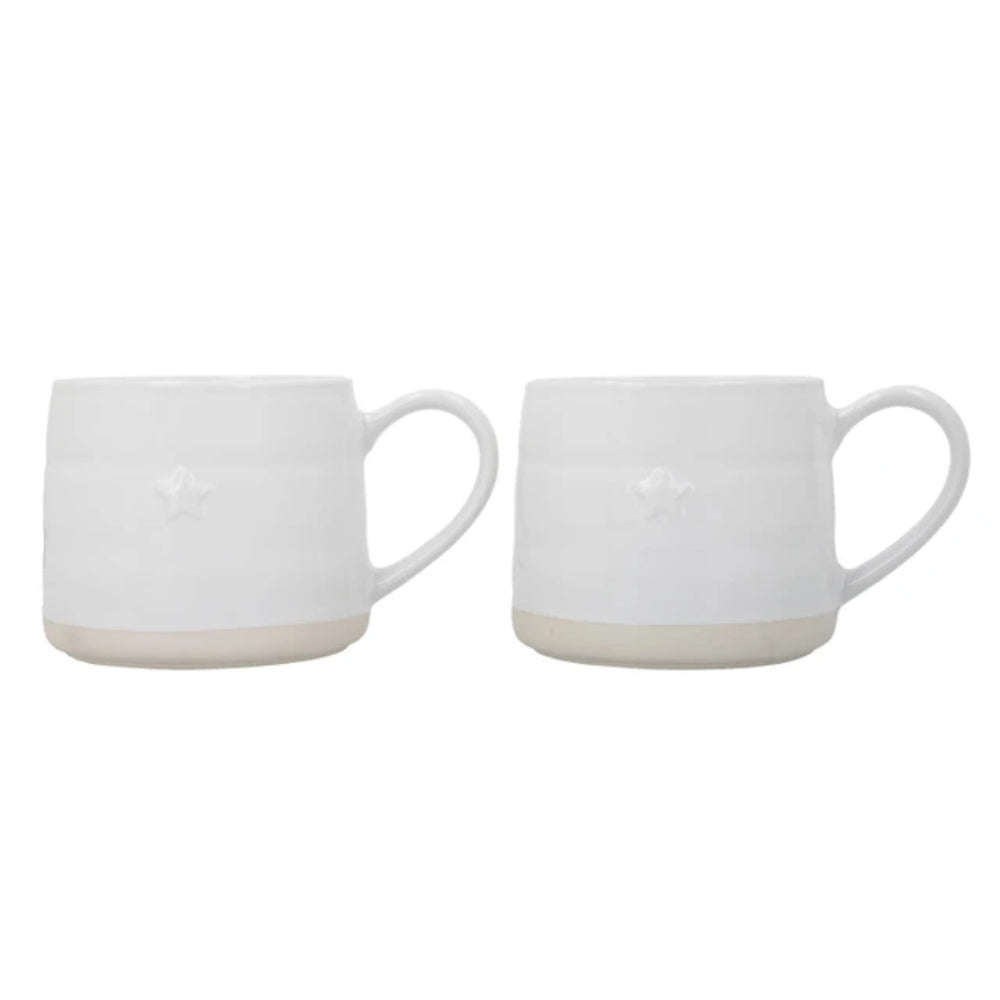 Mikasa Stoneware 2pc 380ml Cosy Mug Star