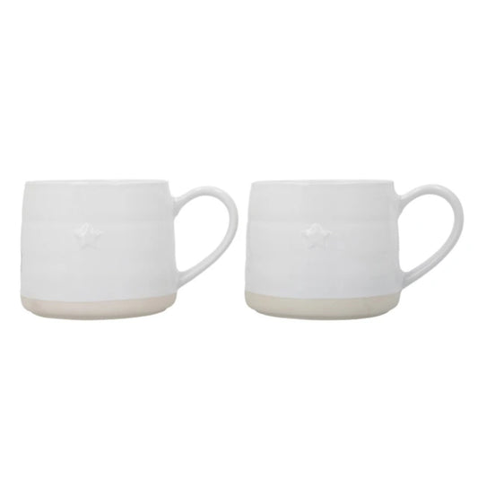 Mikasa Stoneware 2pc 380ml Cosy Mug Star