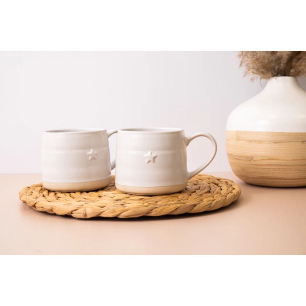 Mikasa Stoneware 2pc 380ml Cosy Mug Star
