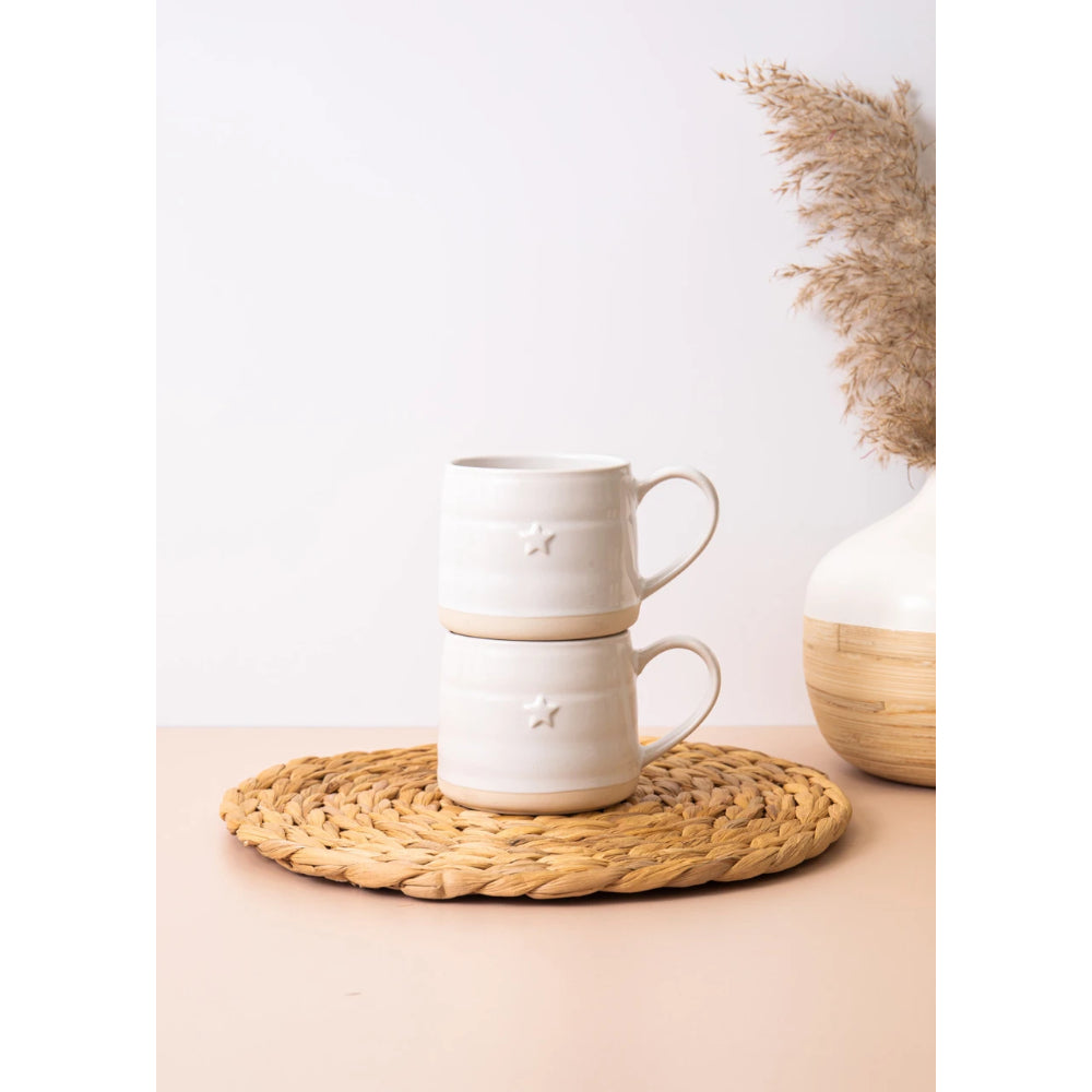 Mikasa Stoneware 2pc 380ml Cosy Mug Star