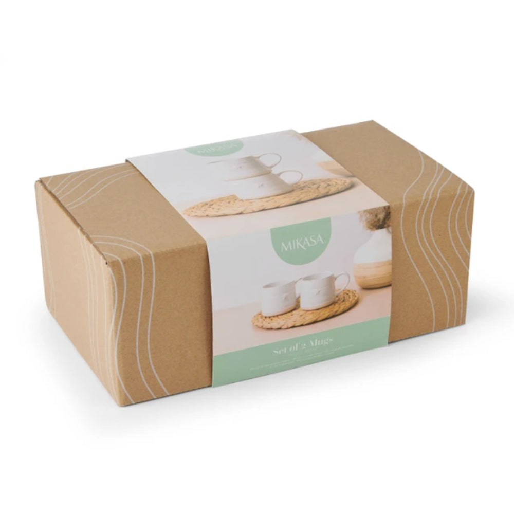 Mikasa Stoneware 2pc 380ml Cosy Mug Star