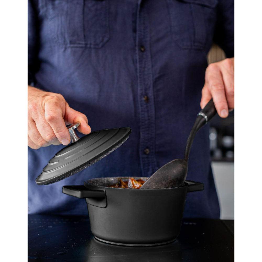 Mastercraft Casserole Dish Cast Aluminium 16cm Black