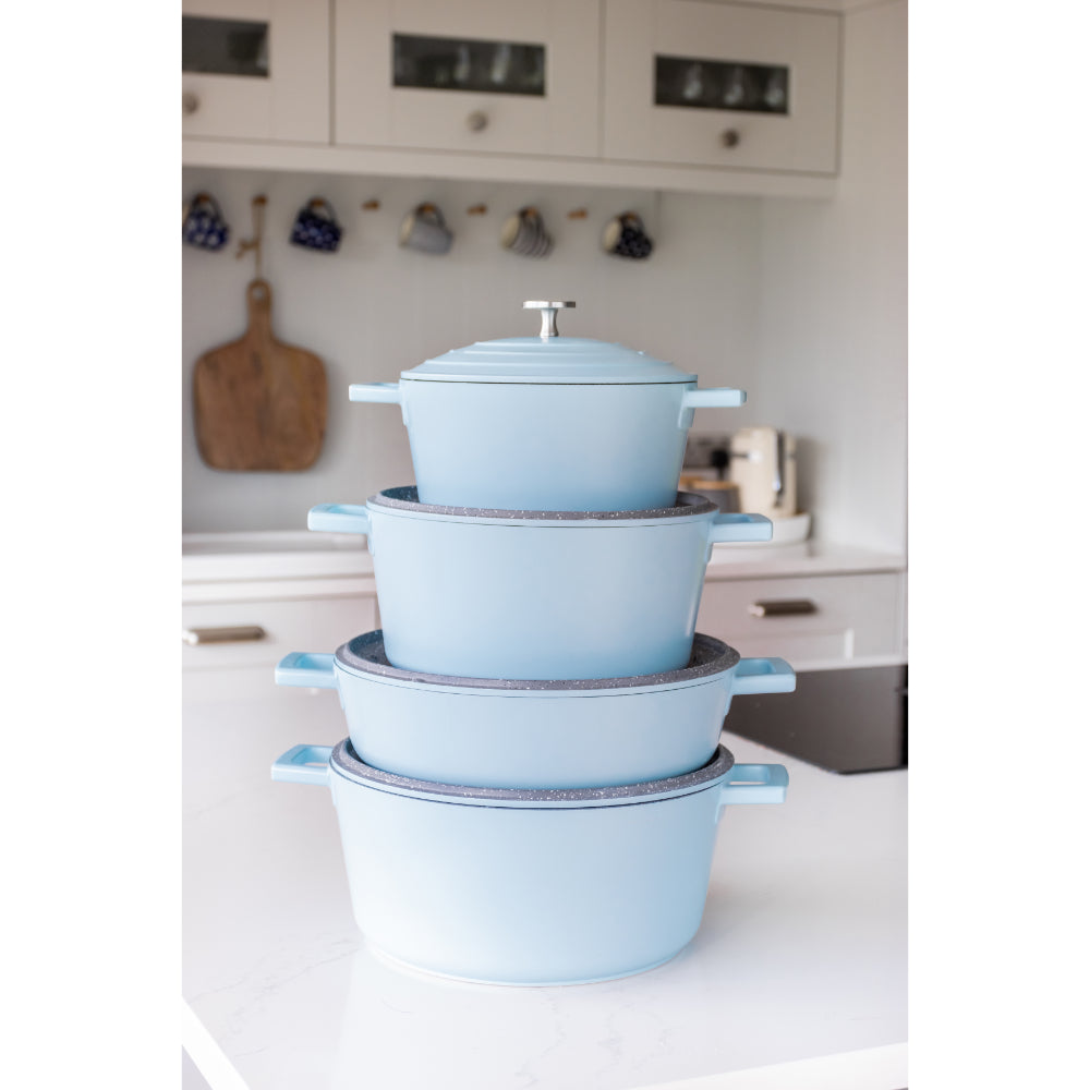 Mastercraft Casserole Dish Cast Aluminium 20cm Sky Blue