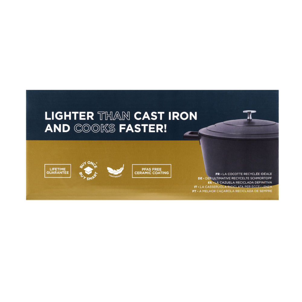 Mastercraft Casserole Dish Cast Aluminium 24cm Black