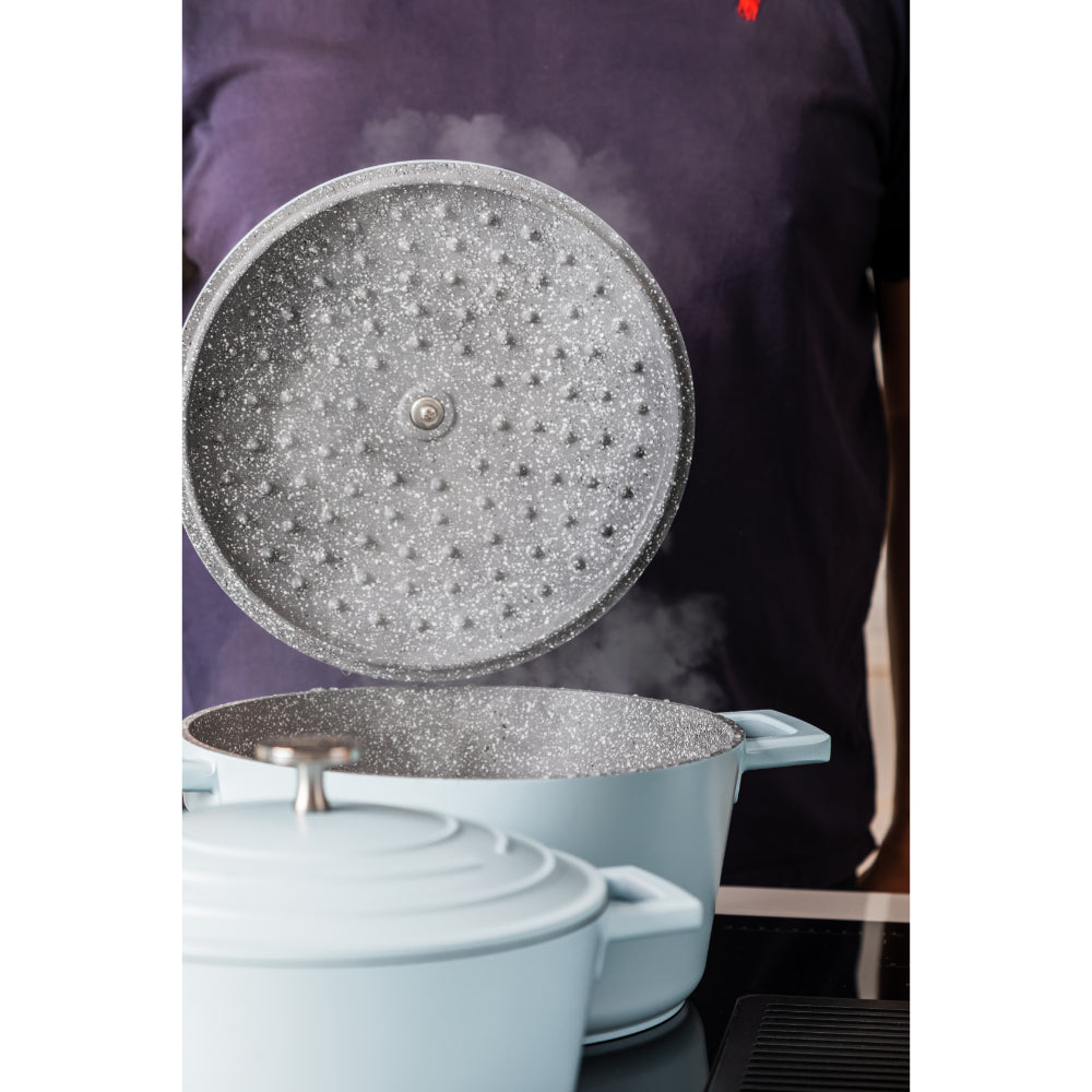 Mastercraft Casserole Dish Cast Aluminium 28cm Sky Blue