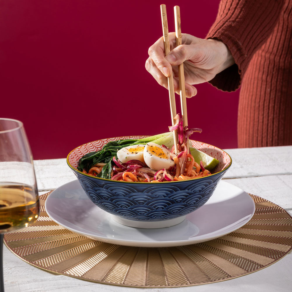 Mikasa Glazed Stoneware Ramen Bowl
