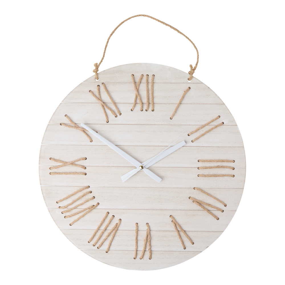 MyHouse Wooden Clock White