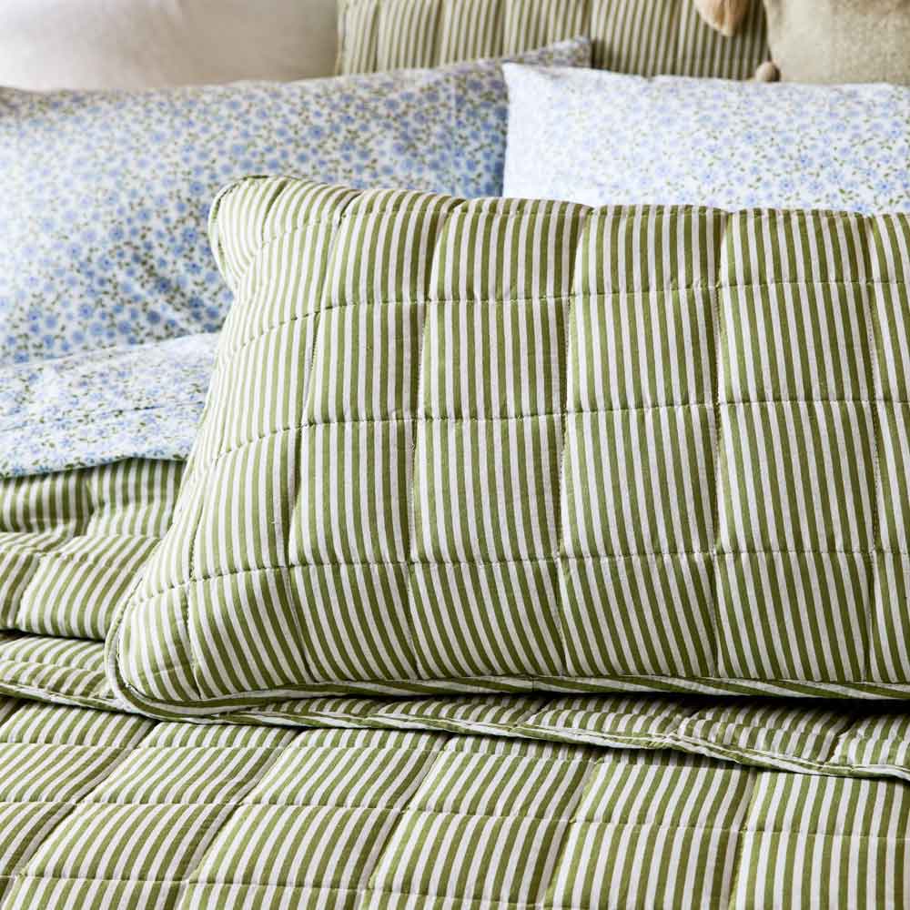 MyHouse Spencer Coverlet Set Pea Queen/King