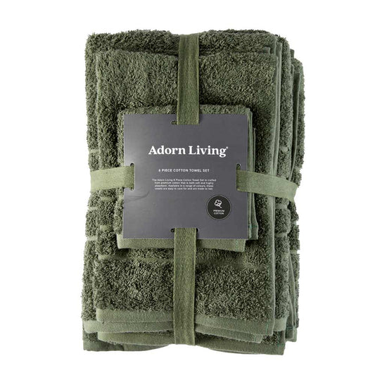 Adorn Living Essential Bath Towel 6 Pack