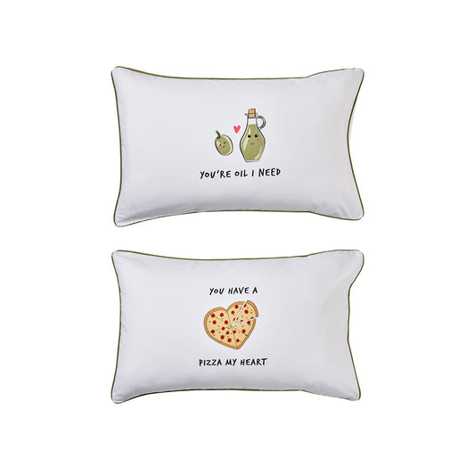 Adorn Living Novelty Pillowcase Pair