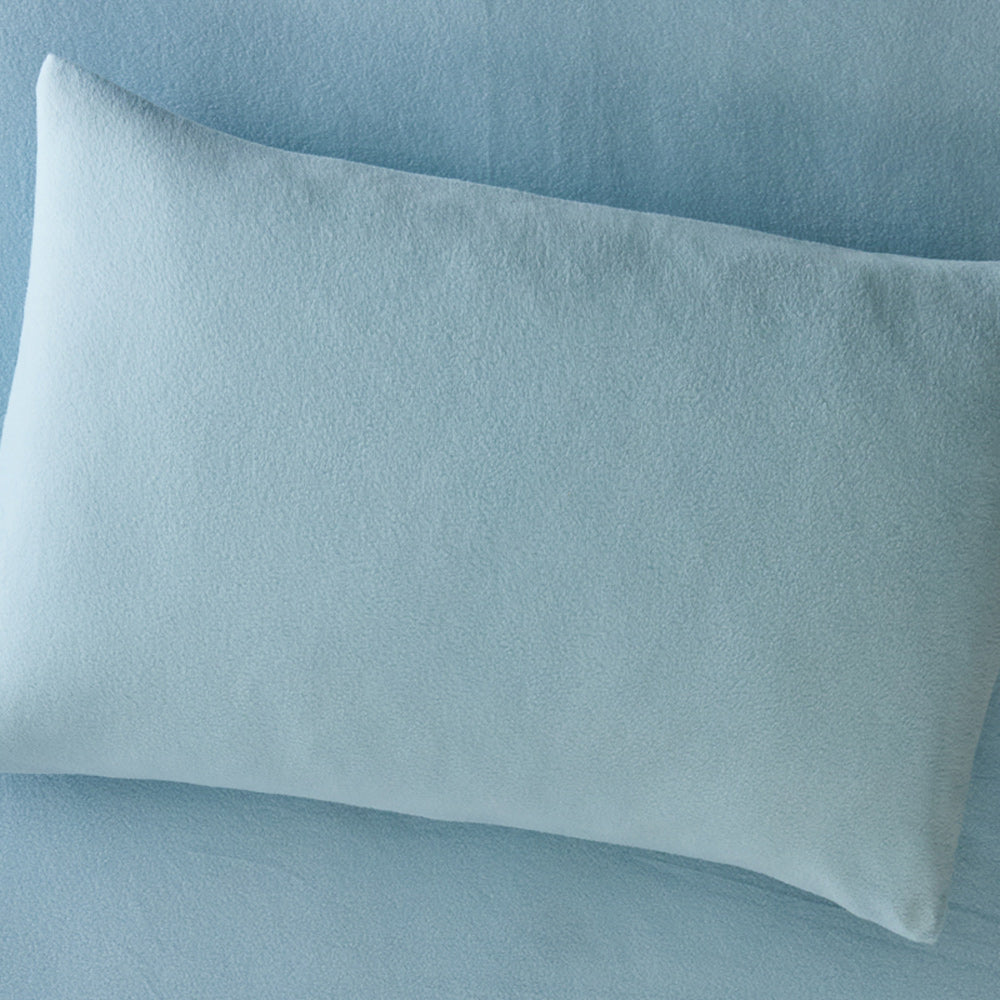 MyHouse Cosy Cuddle Fitted Sheet Set King Blue Clearance