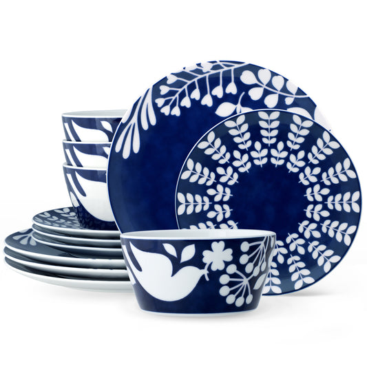Noritake Bluefjord 12 Piece Dinner Set