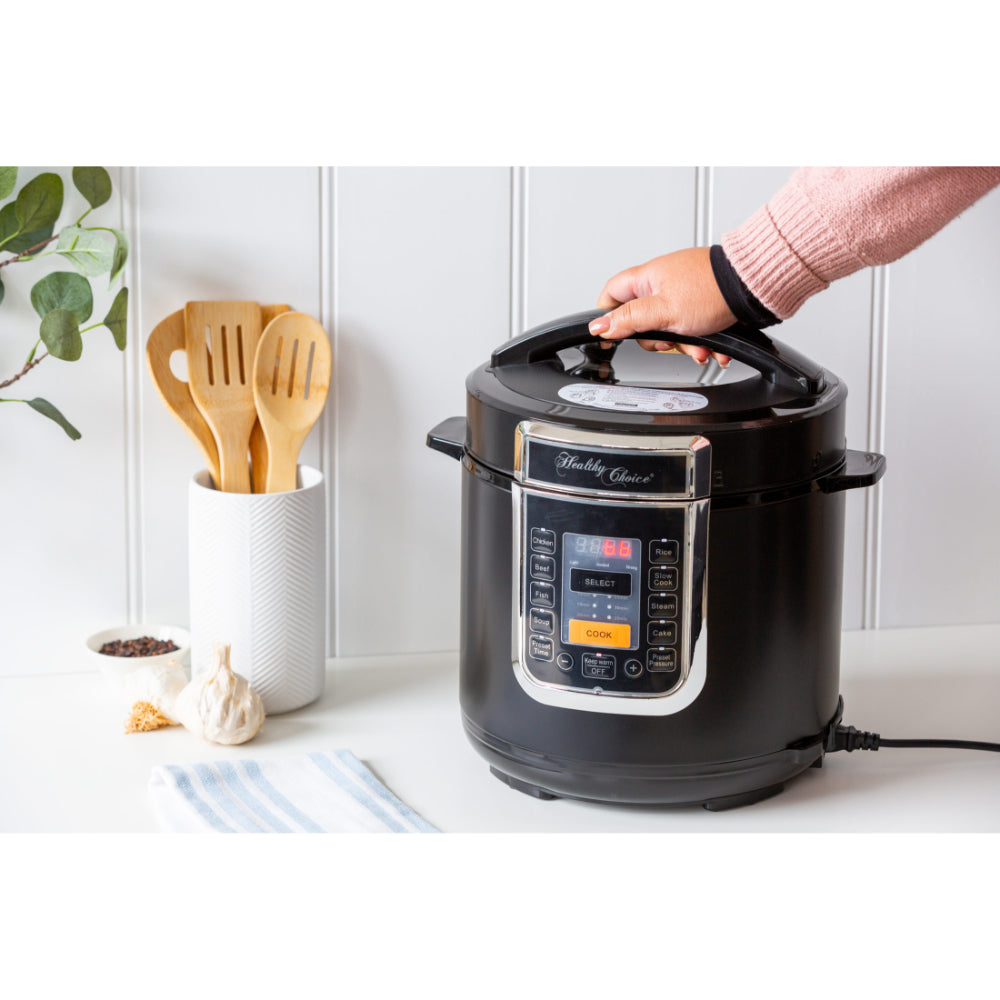 Healthy Choice Ceramic Coated PFAS Free Automatic Pressure Cooker 6L