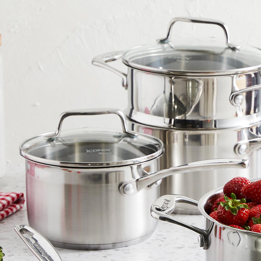Baccarat iconiX Stainless Steel Saucepan with Lid 18cm at House