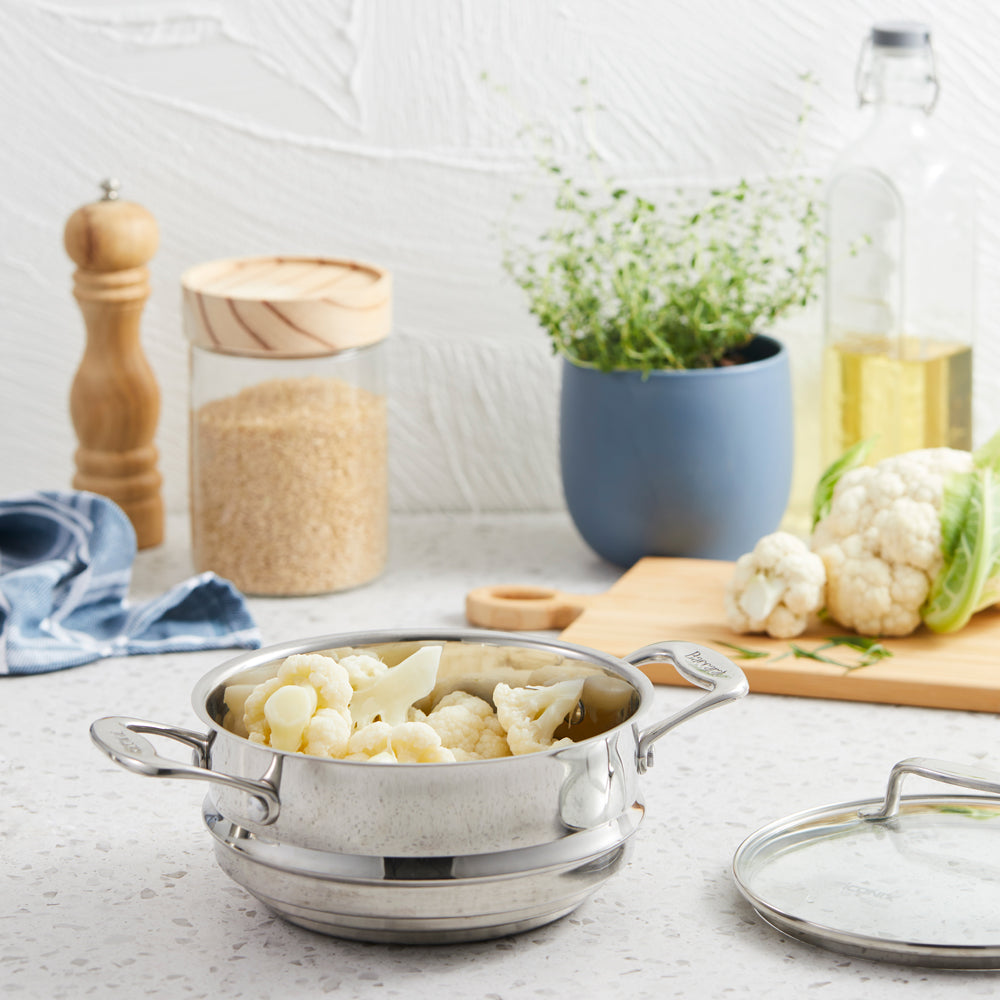 Baccarat iconiX Stainless Steel Universal steamer at House