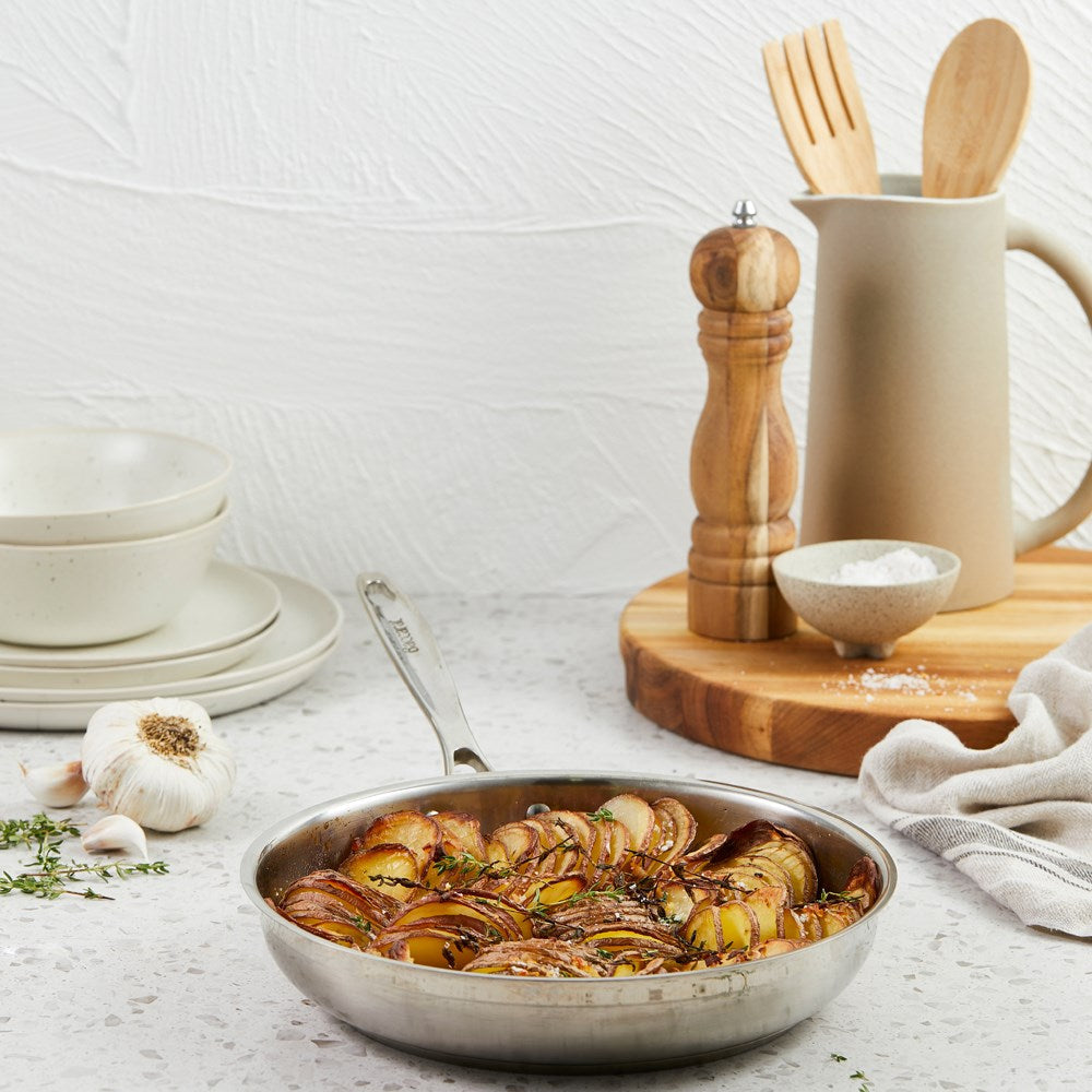 Baccarat iconiX Stainless Steel Frypan 26cm with potato galette at House