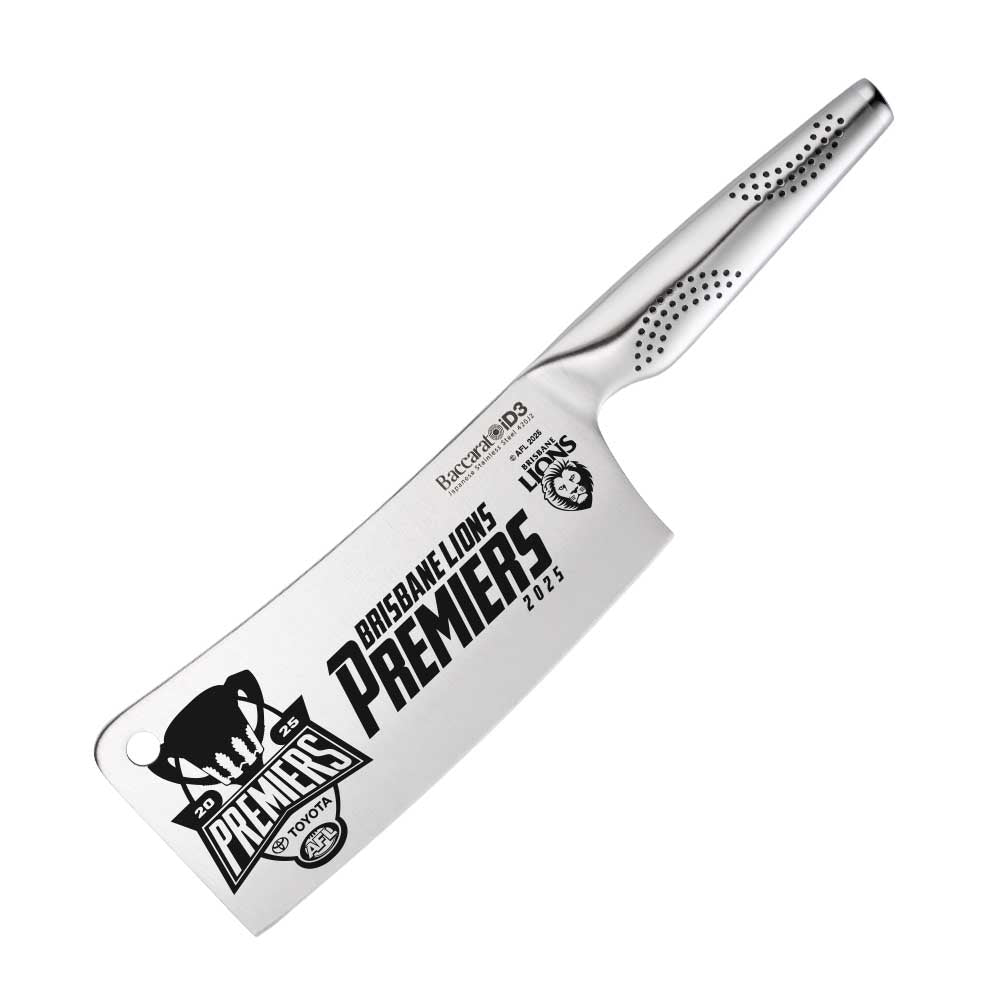 Baccarat iD3 Cleaver Knife 17.5cm AFL Premiers 2025 Brisbane Lions