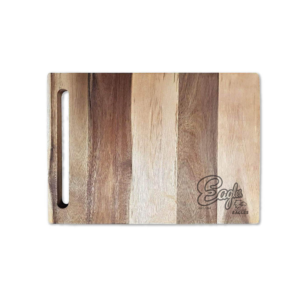 Baccarat Butchers Corner Acacia Rectangle Chopping Board 43cm West Coast Eagles