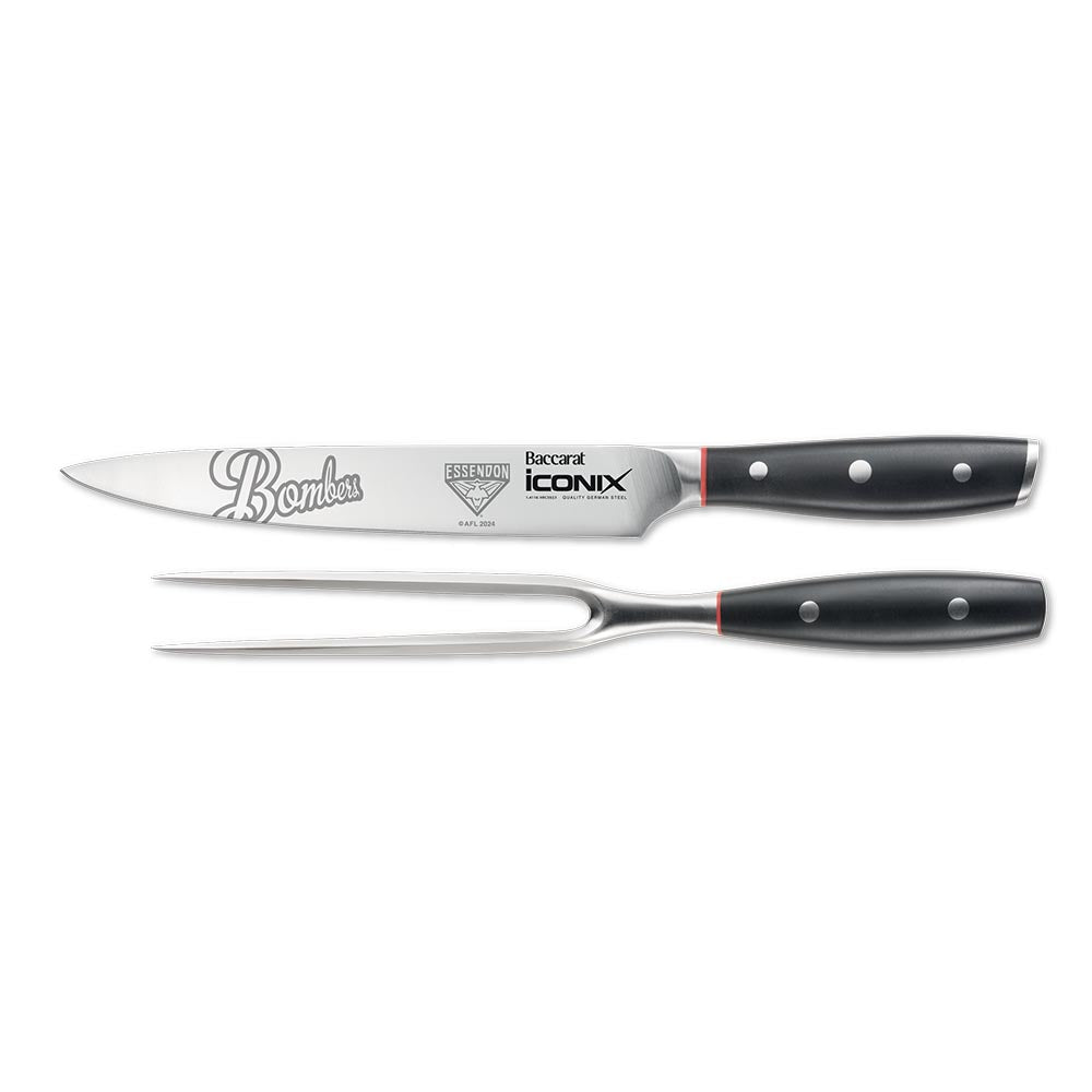 Baccarat iconiX Carving Knife Set Essendon Bombers