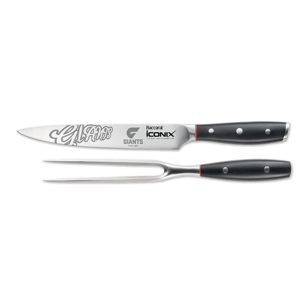 Baccarat iconiX Carving Knife Set Greater Western Sydney Giants