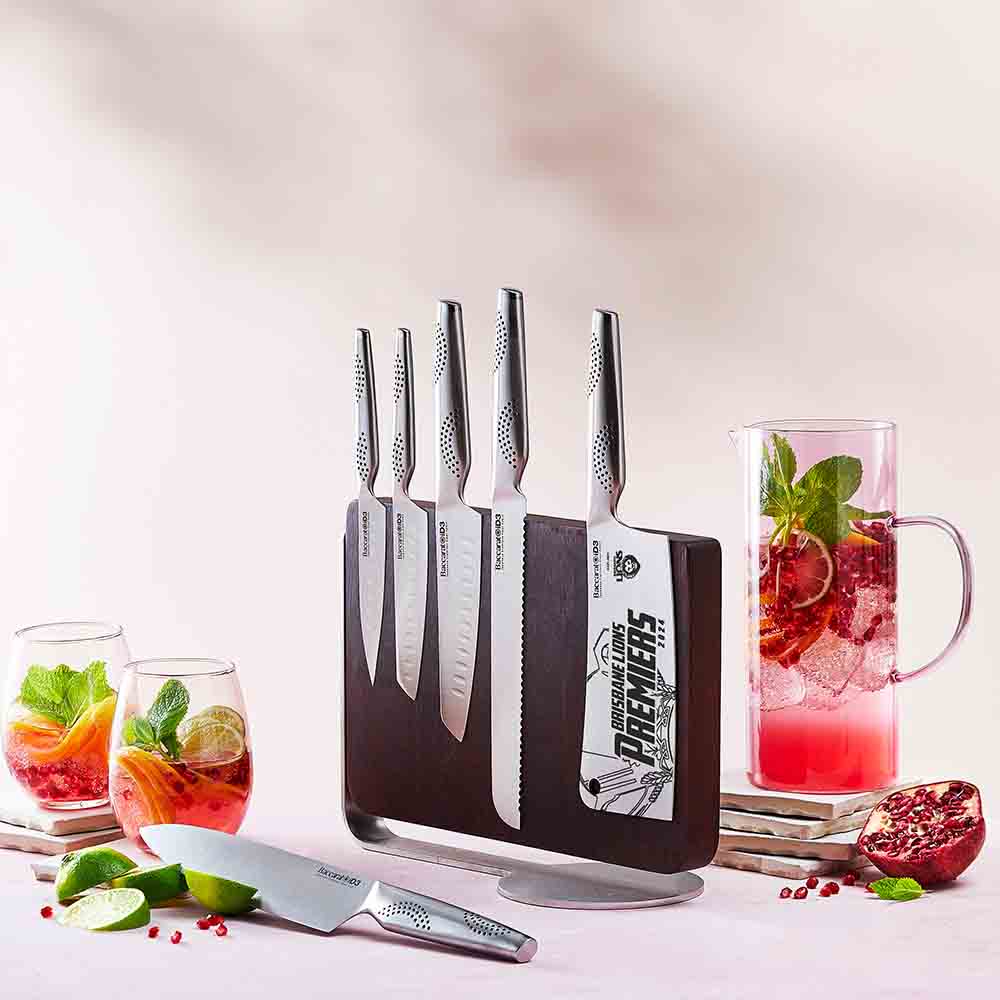 Baccarat iD3 Nakano 7 Piece Knife Block Premiers 2024 Brisbane Lions