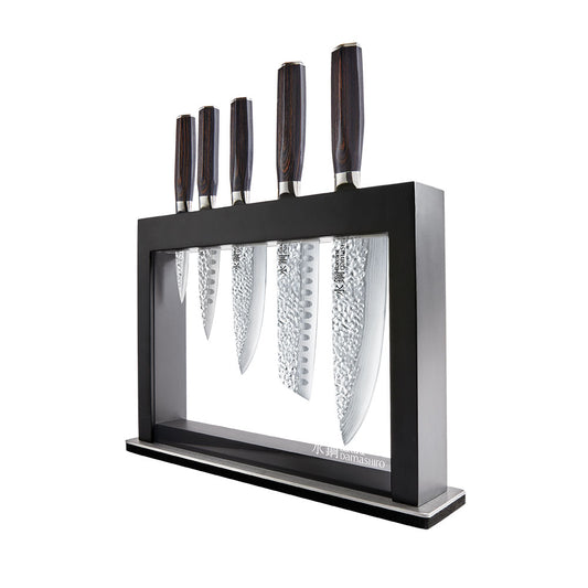 Baccarat Damashiro EMPEROR Hisa 6 Piece Knife Block