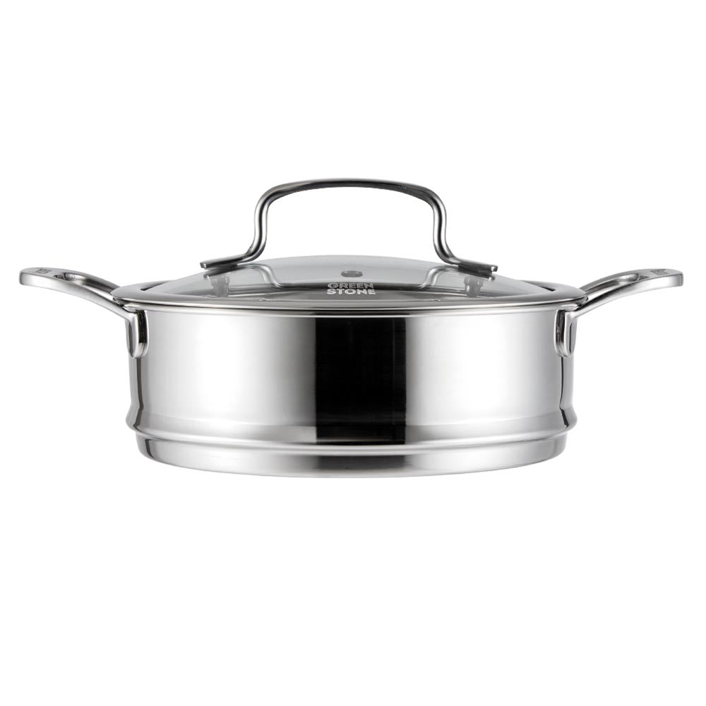 Baccarat GREEN STONE Saucepan and Steamer Set 20cm/2.3L