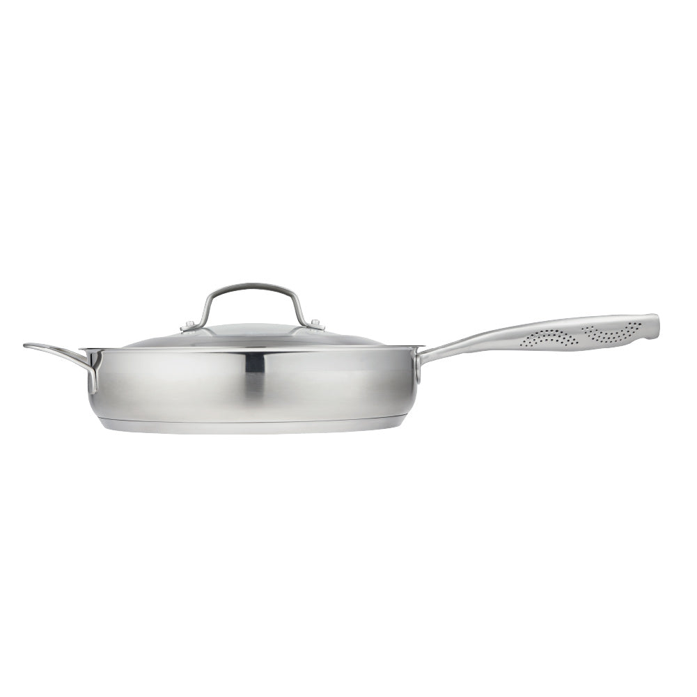 Baccarat iD3 Stainless Steel Saute Pan with Lid 28cm