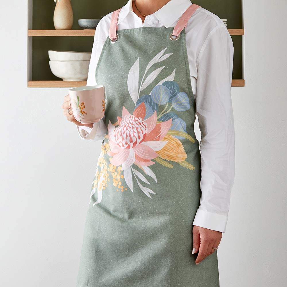 Alex Liddy Banksia Apron Malachite