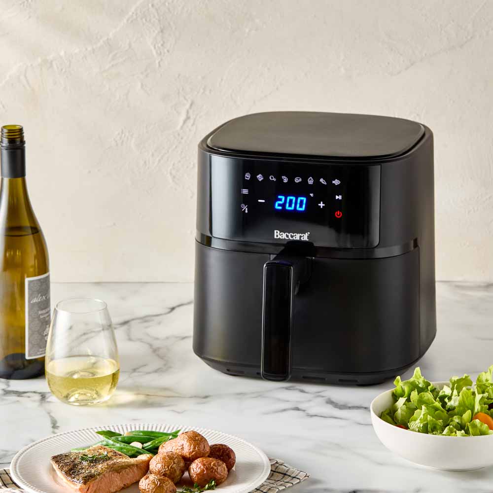 Baccarat The Healthy Fry Compact Air Fryer 5.7L Black
