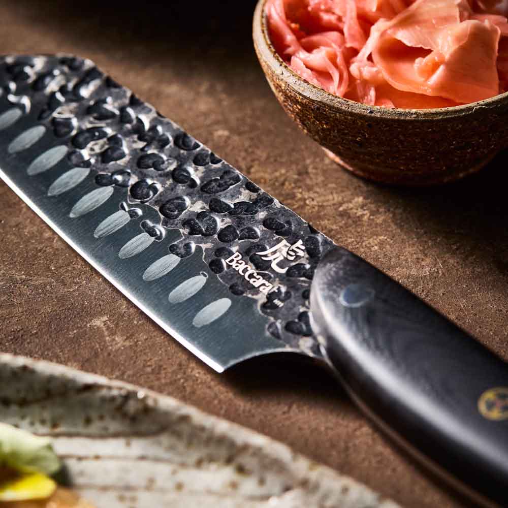  Baccarat KUROI KIBA Santoku Knife 14cm detail image at House