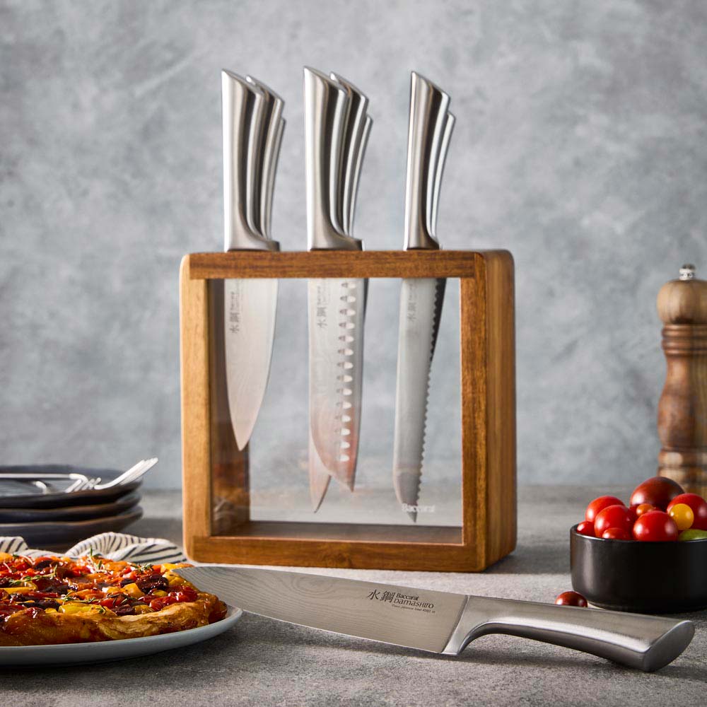 Baccarat Damashiro Hiryu 10 Piece Knife Block