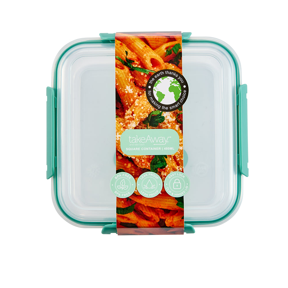 TakeAway Out Square Container 480ml