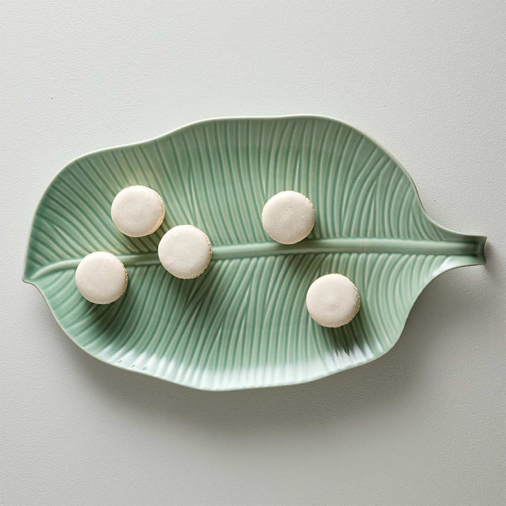 Alex Liddy Harley Leaf Platter 39cm Jade Green at House