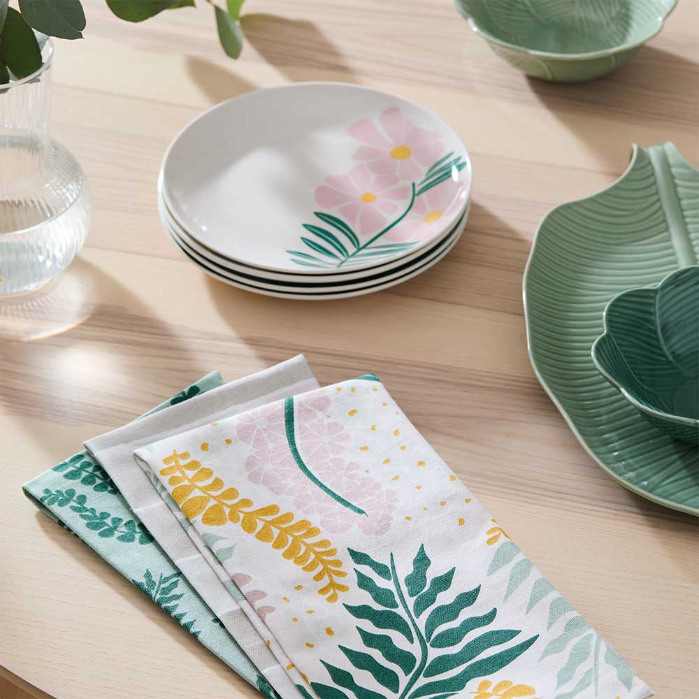 Alex Liddy Harley Set of 4 Side Plates 20cm Floral and Stripe at House