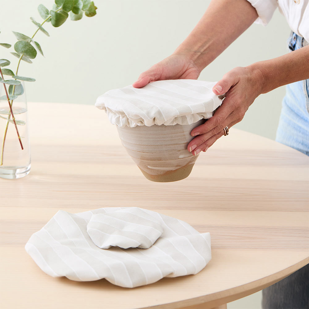 Alex Liddy Harley Set of 3 Striped Food Covers at House