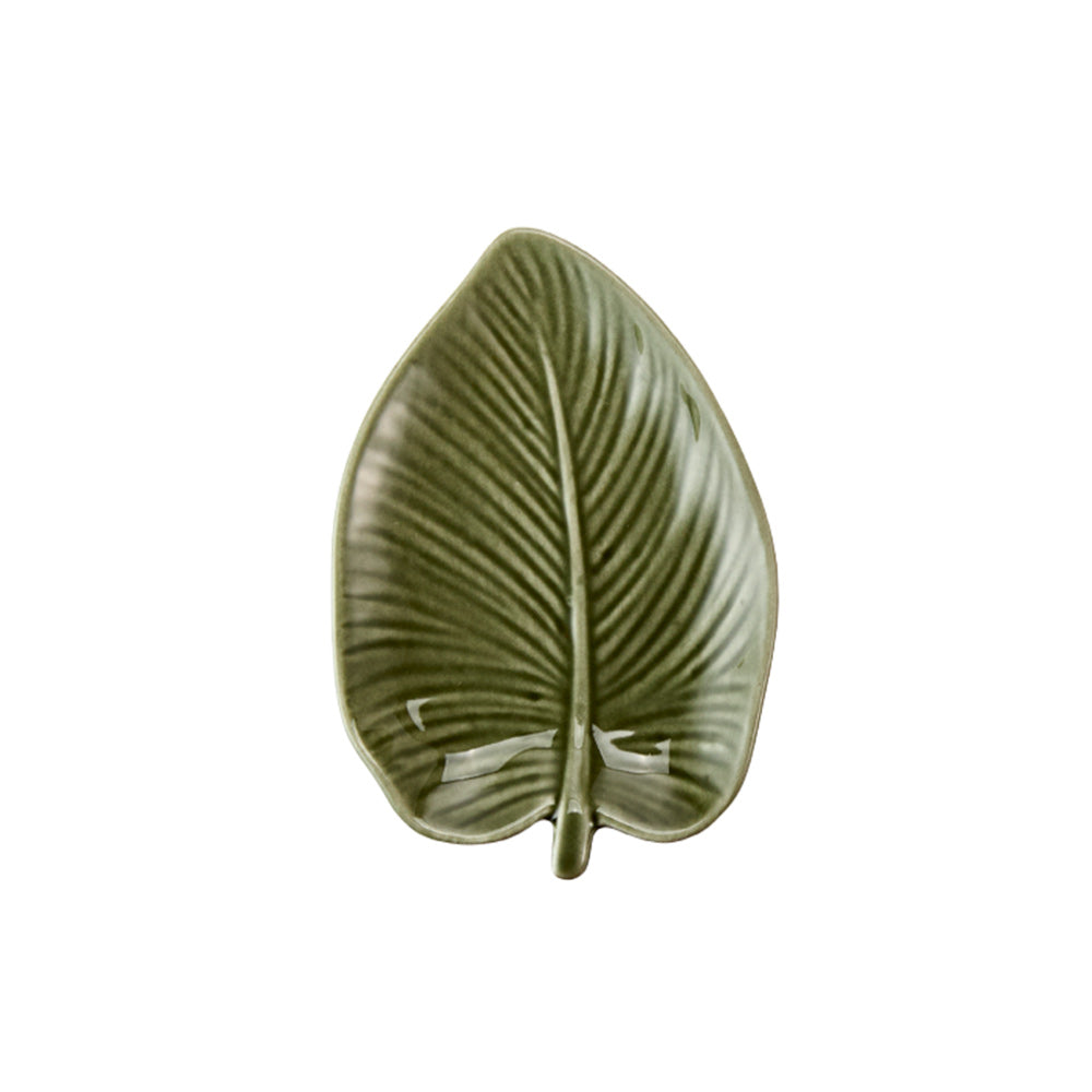 Alex Liddy Posy Trinket Tray green leaf at House