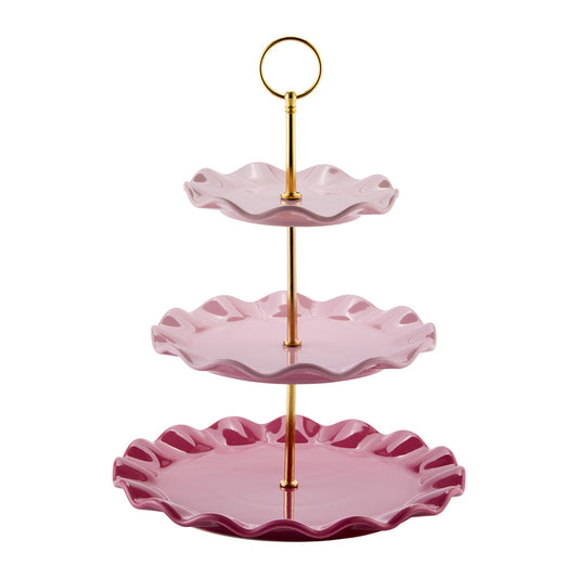 Alex Liddy Posy 3 Tier Cake Stand Pink at House