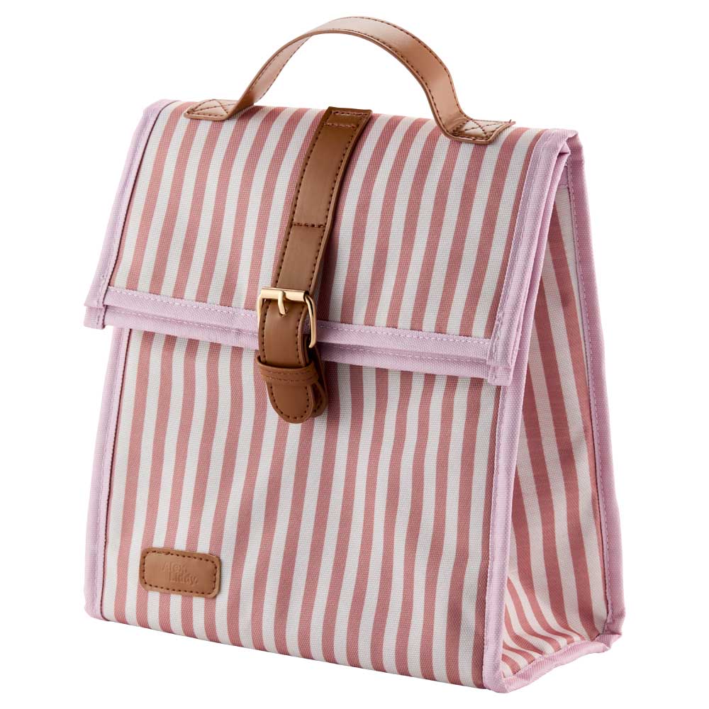 Alex Liddy Posy Lunch Bag Pink Stripe at House