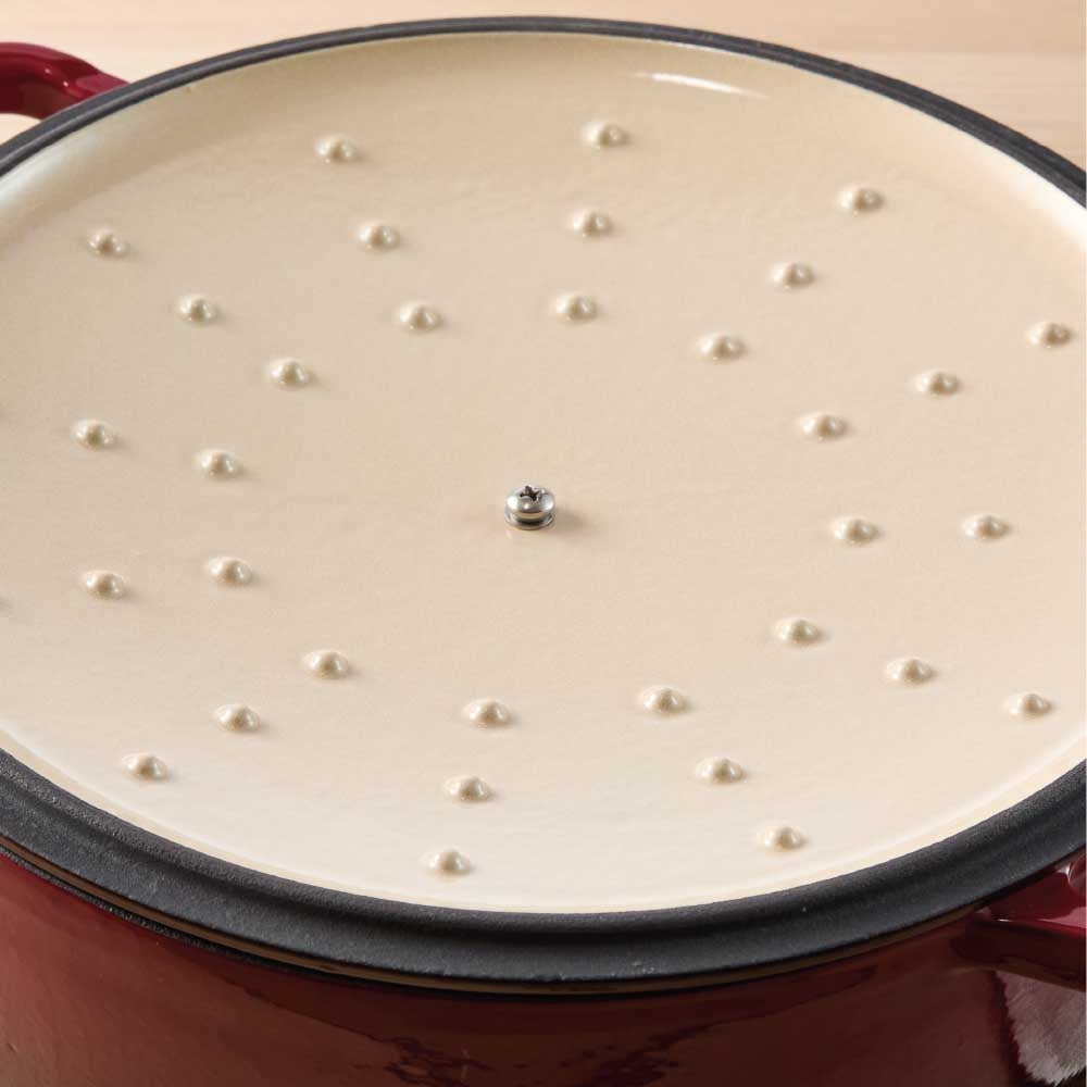 Baccarat Le Connoisseur Cast Iron Round French Oven 6.3L Merlot Red at House