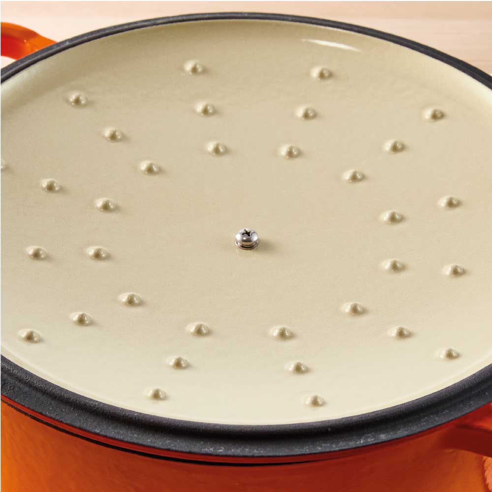 Baccarat Le Connoisseur Cast Iron Round French Oven 6.3L Lava Orange at House