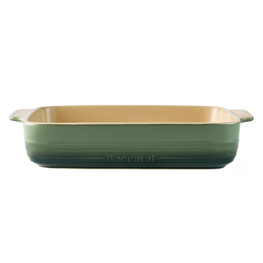 Baccarat Le Connoisseur Stoneware Lasagne Baking Dish 38cm Sage Green at House
