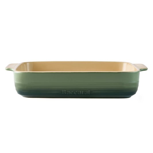 Baccarat Le Connoisseur Stoneware Lasagne Baking Dish 38cm Sage Green at House